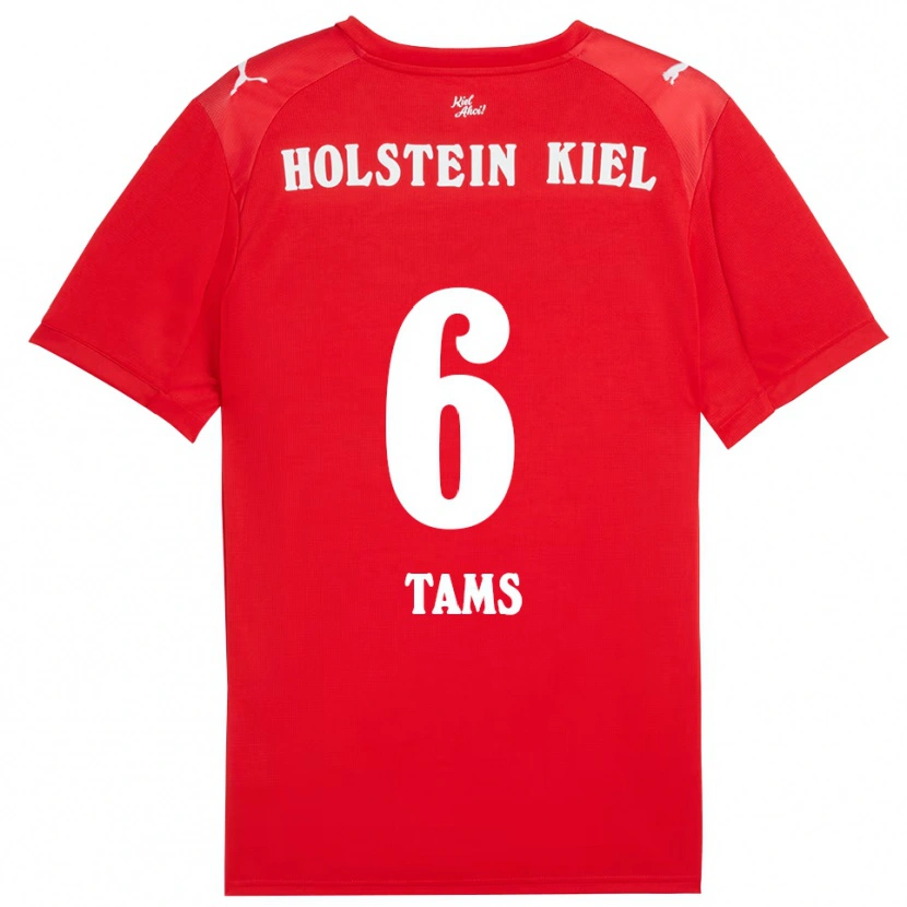 Danxen Kinderen Linus Tams #6 Rood Blauw Uitshirt Uittenue 2025/26 T-Shirt