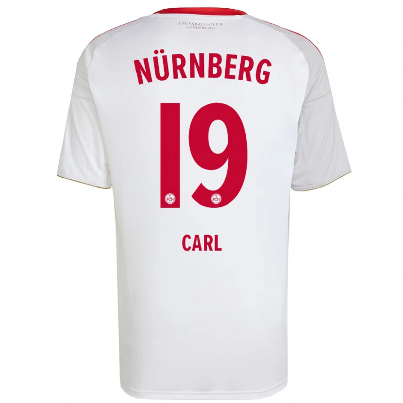 Danxen Kinderen Ferdinand Carl #19 Wit Rood Uitshirt Uittenue 2025/26 T-Shirt