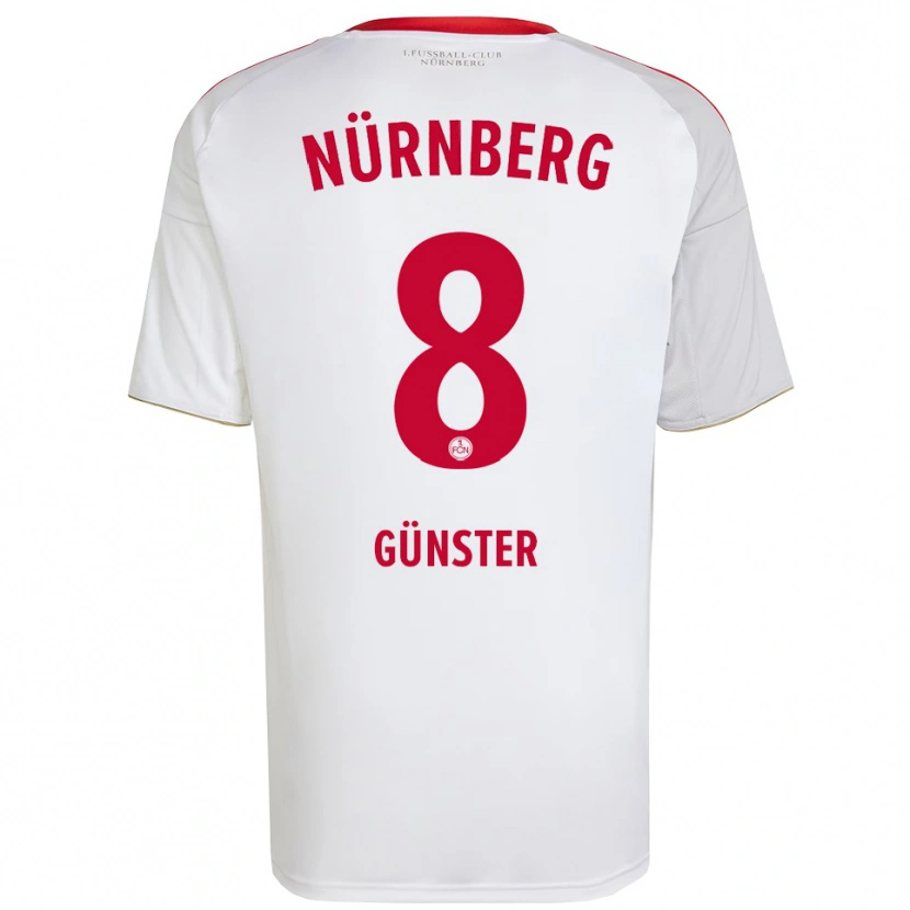 Danxen Kinderen Meret Günster #8 Wit Rood Uitshirt Uittenue 2025/26 T-Shirt