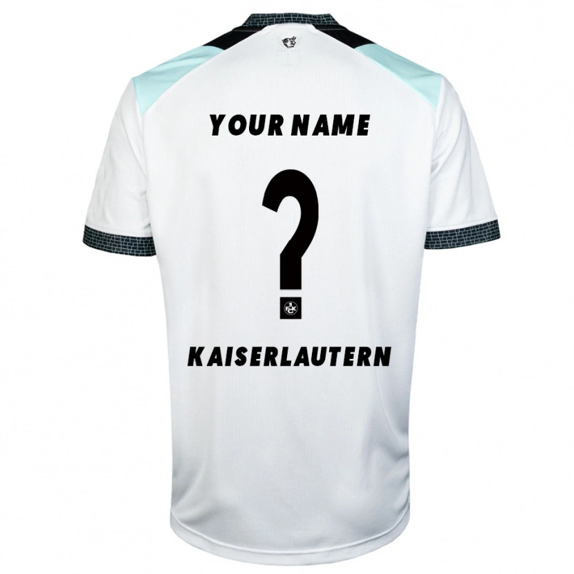 Danxen Kinderen Uw Naam #0 Wit Zwart Uitshirt Uittenue 2025/26 T-Shirt