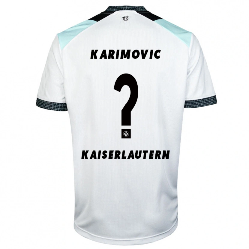 Danxen Kinderen Ilija Karimovic #0 Wit Zwart Uitshirt Uittenue 2025/26 T-Shirt