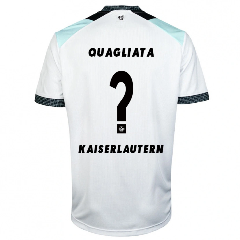 Danxen Kinderen Daniele Quagliata #0 Wit Zwart Uitshirt Uittenue 2025/26 T-Shirt