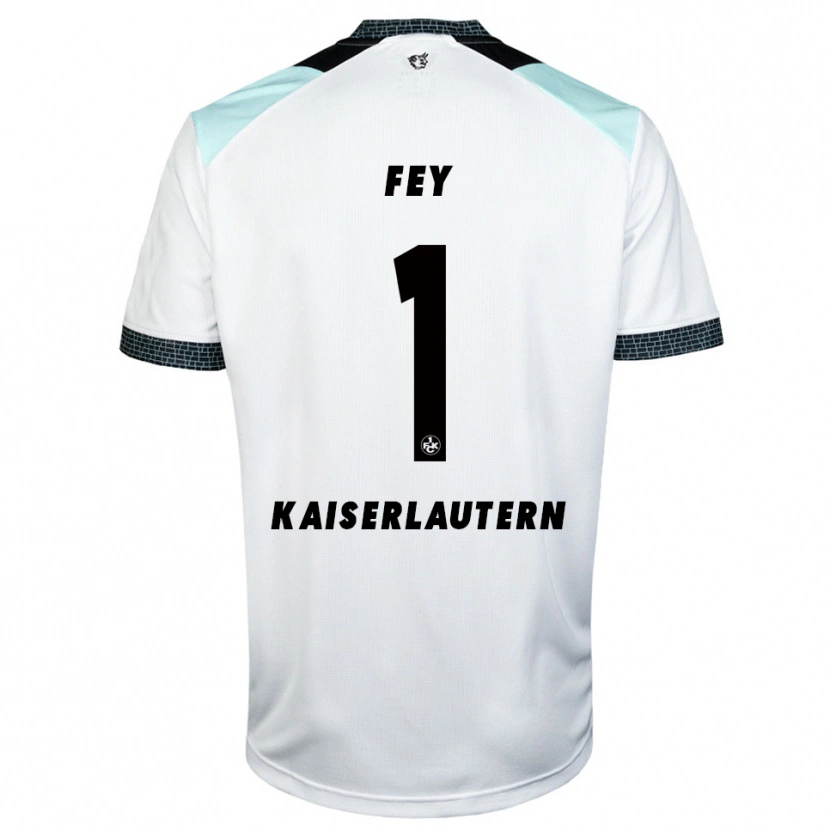 Danxen Kinderen Tyler Fey #1 Wit Zwart Uitshirt Uittenue 2025/26 T-Shirt