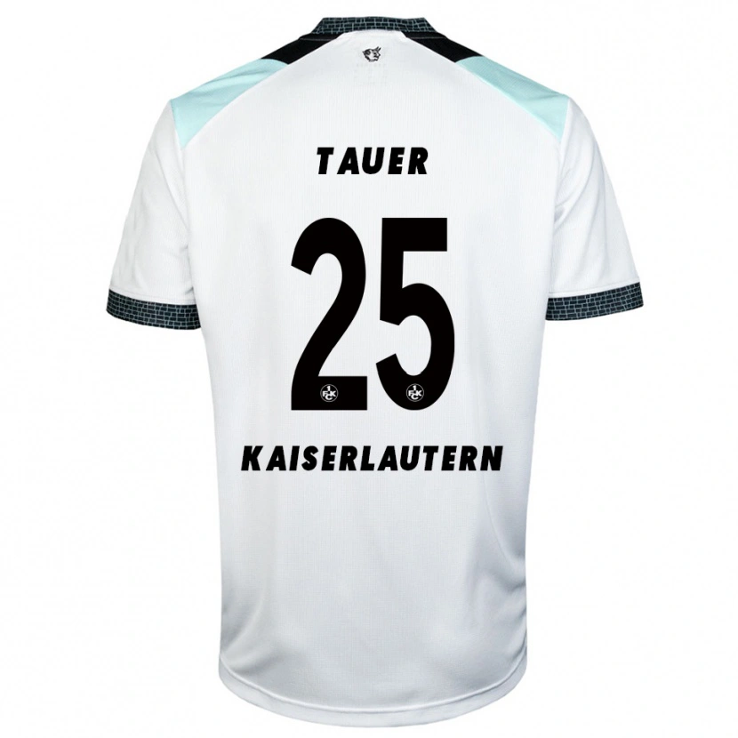 Danxen Kinderen Luca Tauer #25 Wit Zwart Uitshirt Uittenue 2025/26 T-Shirt