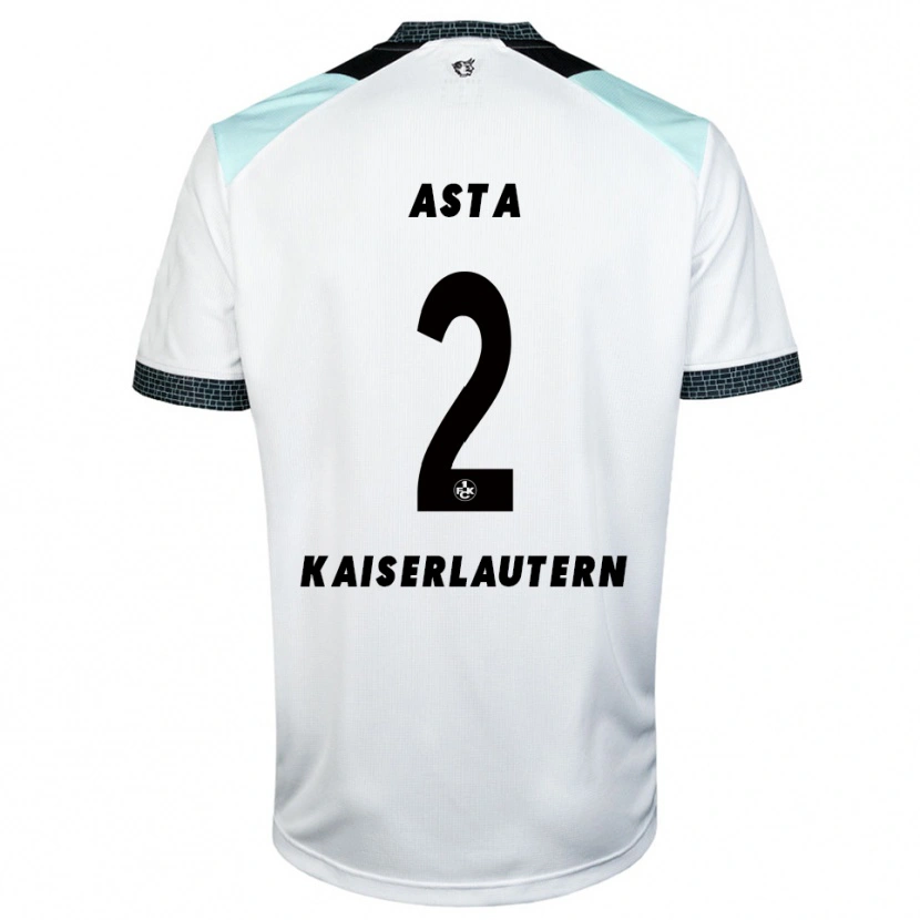 Danxen Kinderen Simon Asta #2 Wit Zwart Uitshirt Uittenue 2025/26 T-Shirt