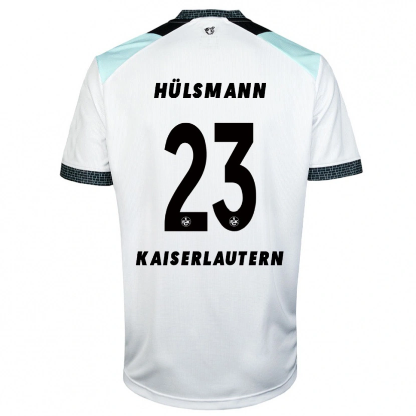 Danxen Kinderen Randy Hülsmann #23 Wit Zwart Uitshirt Uittenue 2025/26 T-Shirt