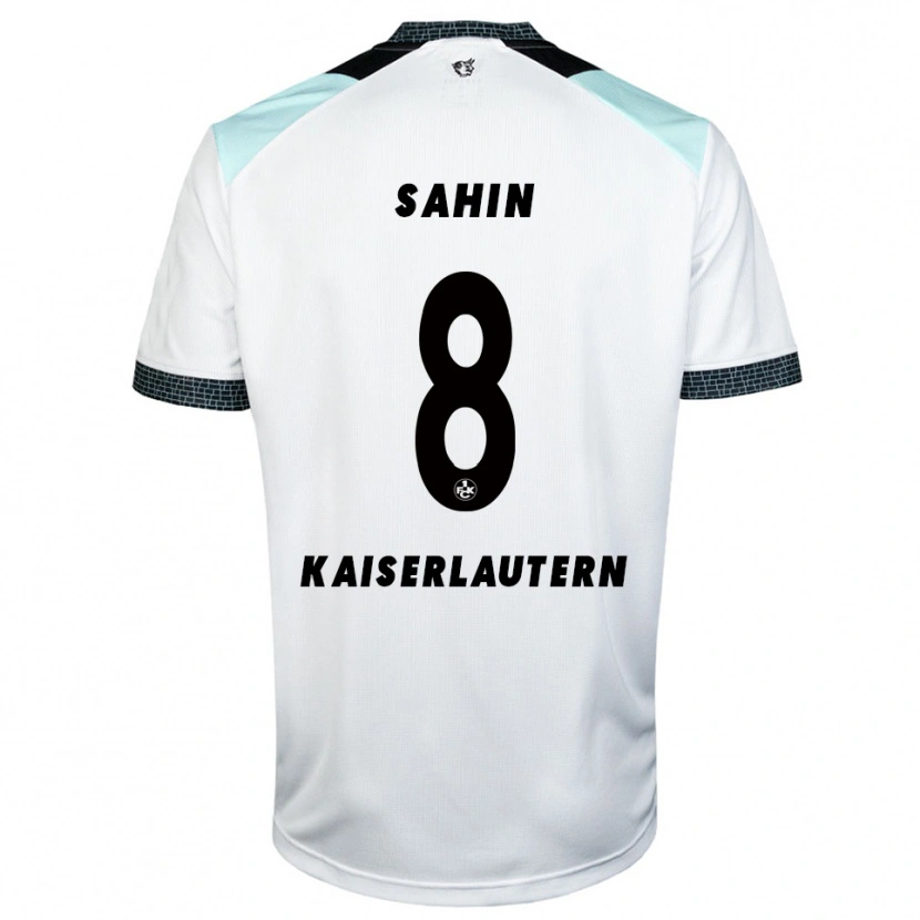 Danxen Kinderen Semih Sahin #8 Wit Zwart Uitshirt Uittenue 2025/26 T-Shirt
