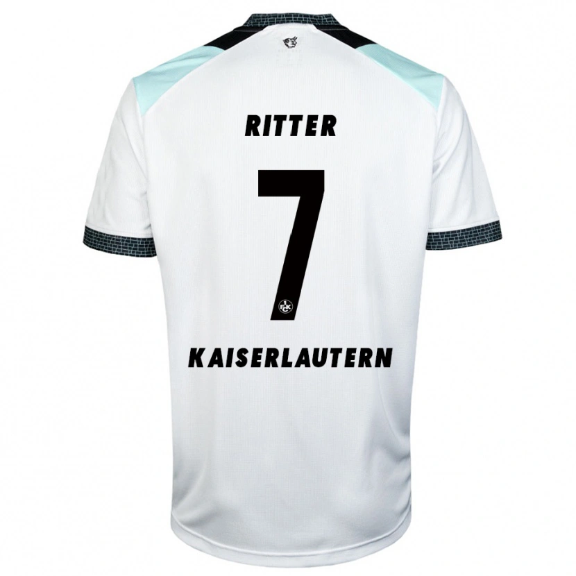 Danxen Kinderen Marlon Ritter #7 Wit Zwart Uitshirt Uittenue 2025/26 T-Shirt