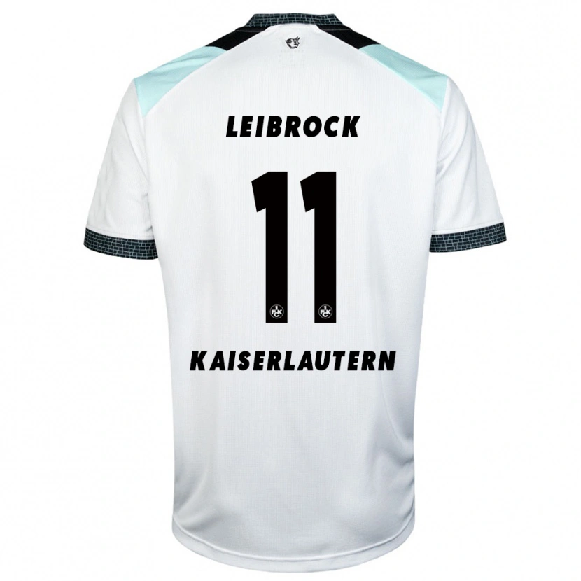 Danxen Kinderen Lucas Leibrock #11 Wit Zwart Uitshirt Uittenue 2025/26 T-Shirt