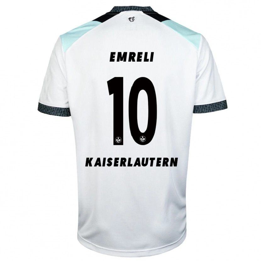 Danxen Kinderen Mahir Emreli #10 Wit Zwart Uitshirt Uittenue 2025/26 T-Shirt