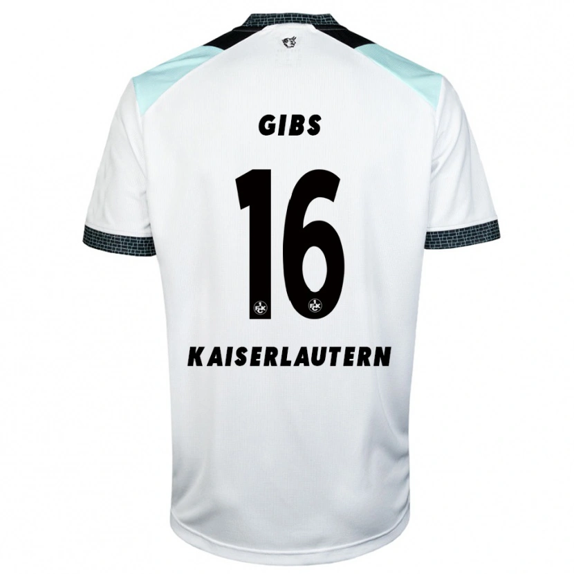 Danxen Kinderen Owen Gibs #16 Wit Zwart Uitshirt Uittenue 2025/26 T-Shirt