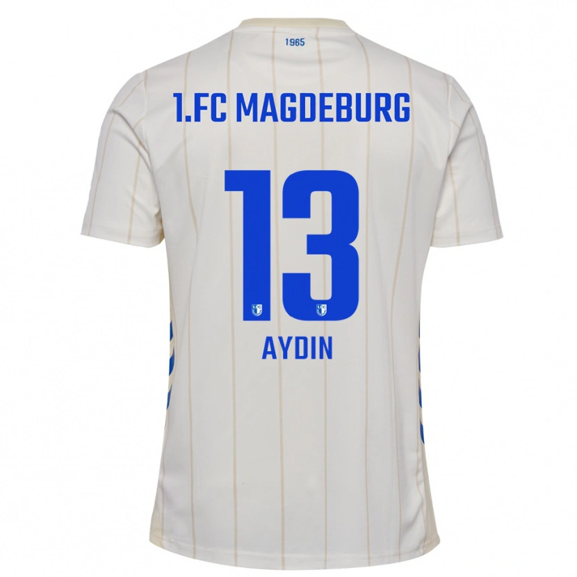 Danxen Kinderen Kenan Aydin #13 Wit Blauw Uitshirt Uittenue 2025/26 T-Shirt