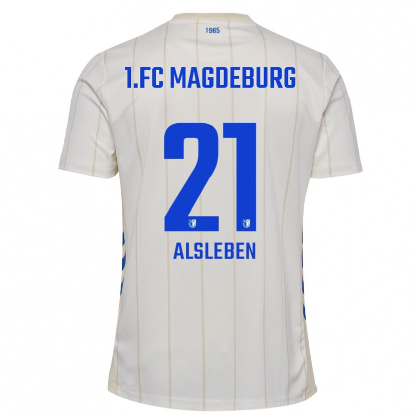 Danxen Kinderen Tabea Alsleben #21 Wit Blauw Uitshirt Uittenue 2025/26 T-Shirt