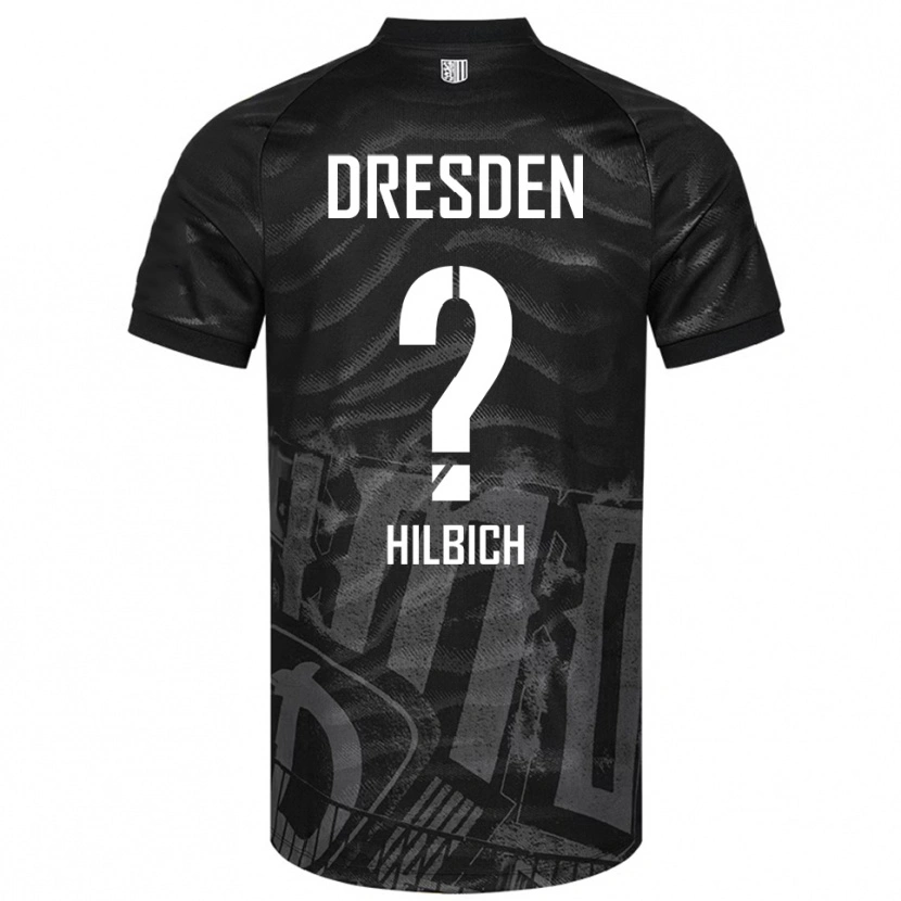 Danxen Kinderen Amelie Hilbich #0 Zwart Grijs Uitshirt Uittenue 2025/26 T-Shirt