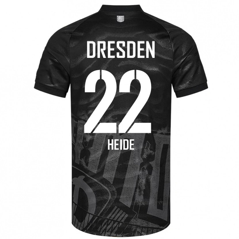 Danxen Kinderen Pepe Heide #22 Zwart Grijs Uitshirt Uittenue 2025/26 T-Shirt