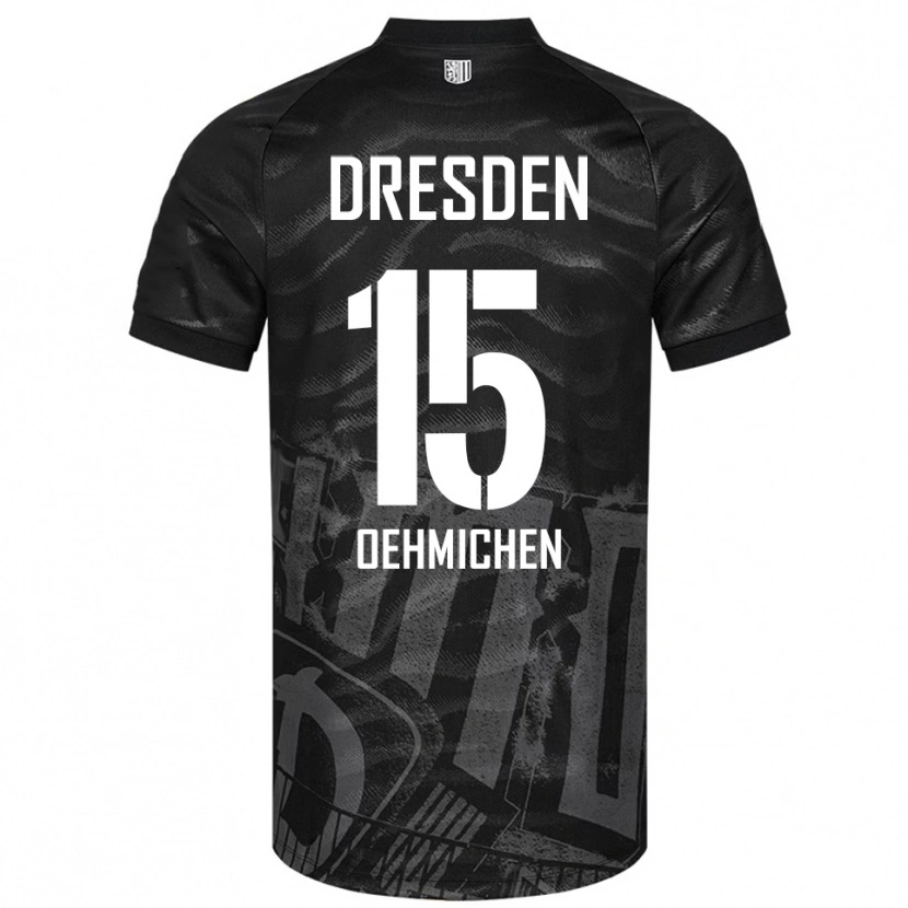 Danxen Kinderen Julius Oehmichen #15 Zwart Grijs Uitshirt Uittenue 2025/26 T-Shirt