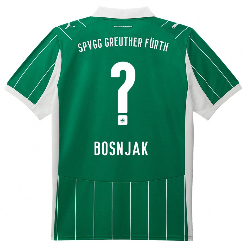 Danxen Kinderen Petar Bosnjak #0 Groen Wit Uitshirt Uittenue 2025/26 T-Shirt
