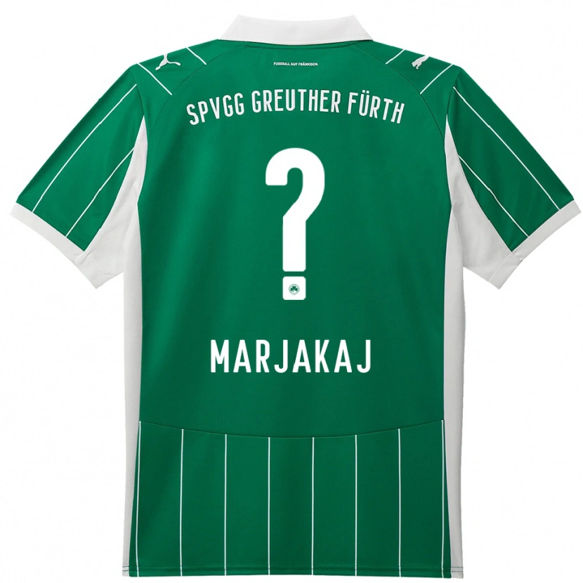 Danxen Kinderen Sabina Marjakaj #0 Groen Wit Uitshirt Uittenue 2025/26 T-Shirt