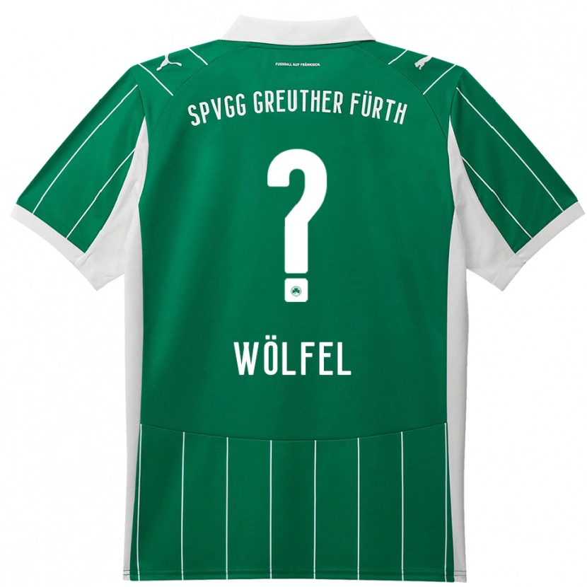 Danxen Kinderen Luisa Wölfel #0 Groen Wit Uitshirt Uittenue 2025/26 T-Shirt