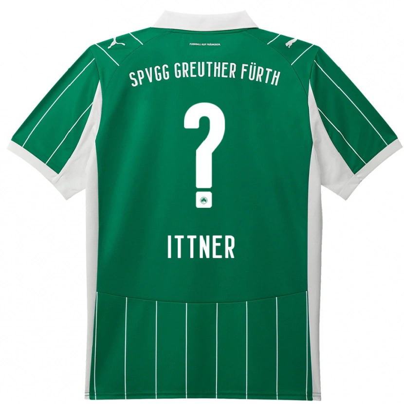 Danxen Kinderen Jasmin Ittner #0 Groen Wit Uitshirt Uittenue 2025/26 T-Shirt