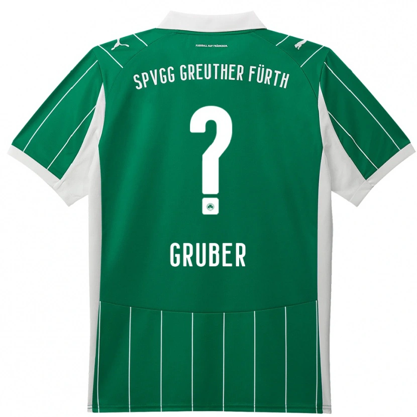 Danxen Kinderen Judith Gruber #0 Groen Wit Uitshirt Uittenue 2025/26 T-Shirt