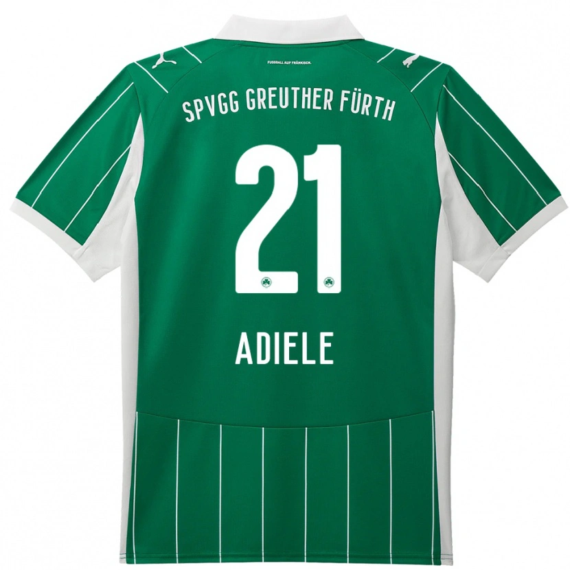 Danxen Kinderen Raphael Adiele #21 Groen Wit Uitshirt Uittenue 2025/26 T-Shirt