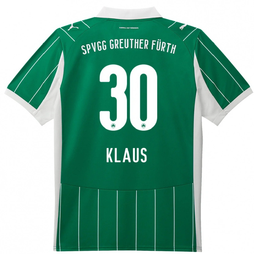 Danxen Kinderen Felix Klaus #30 Groen Wit Uitshirt Uittenue 2025/26 T-Shirt