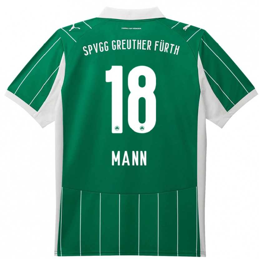 Danxen Kinderen Silas Mann #18 Groen Wit Uitshirt Uittenue 2025/26 T-Shirt