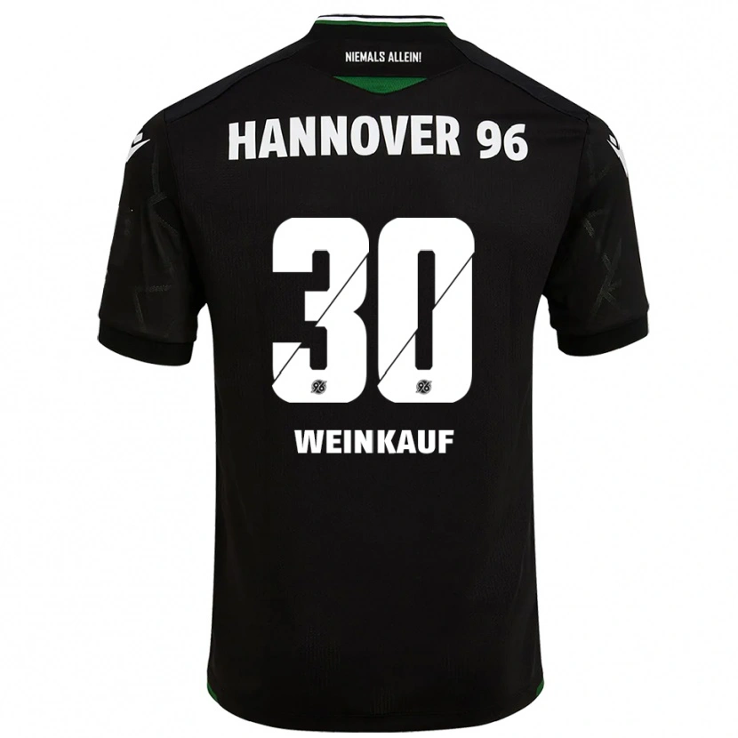 Danxen Kinderen Leo Weinkauf #30 Zwart Groen Uitshirt Uittenue 2025/26 T-Shirt