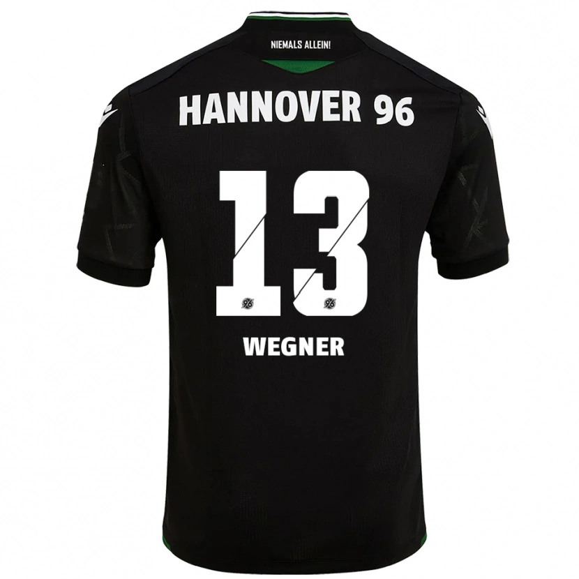 Danxen Kinderen Ole Wegner #13 Zwart Groen Uitshirt Uittenue 2025/26 T-Shirt