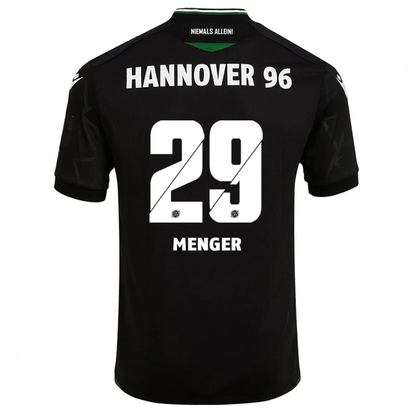 Danxen Kinderen Jana Menger #29 Zwart Groen Uitshirt Uittenue 2025/26 T-Shirt