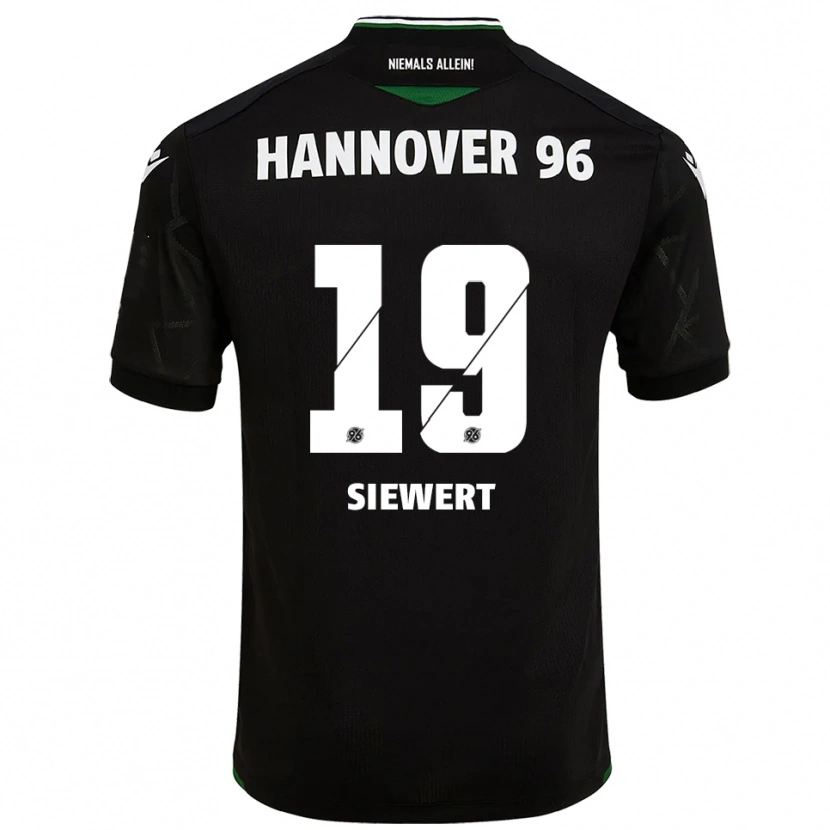 Danxen Kinderen Joschua Siewert #19 Zwart Groen Uitshirt Uittenue 2025/26 T-Shirt