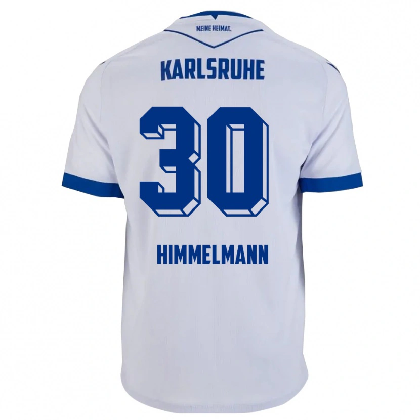Danxen Kinderen Robin Himmelmann #30 Wit Blauw Uitshirt Uittenue 2025/26 T-Shirt