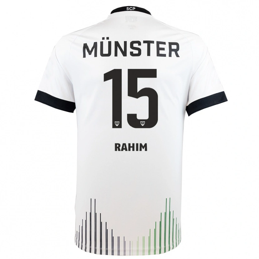 Danxen Kinderen David Rahim #15 Wit Zwart Uitshirt Uittenue 2025/26 T-Shirt