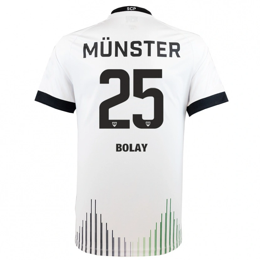 Danxen Kinderen Luca Bolay #25 Wit Zwart Uitshirt Uittenue 2025/26 T-Shirt
