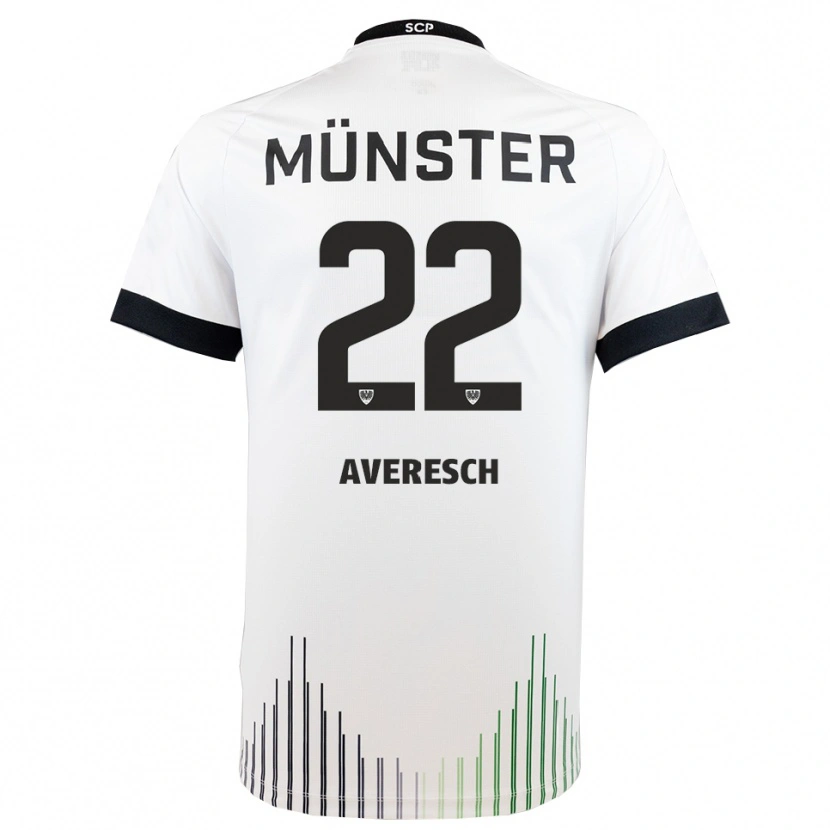 Danxen Kinderen Noah Averesch #22 Wit Zwart Uitshirt Uittenue 2025/26 T-Shirt