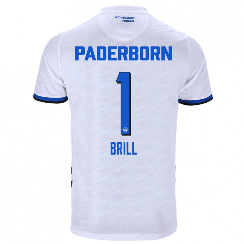Danxen Kinderen Moritz Brill #1 Wit Blauw Uitshirt Uittenue 2025/26 T-Shirt