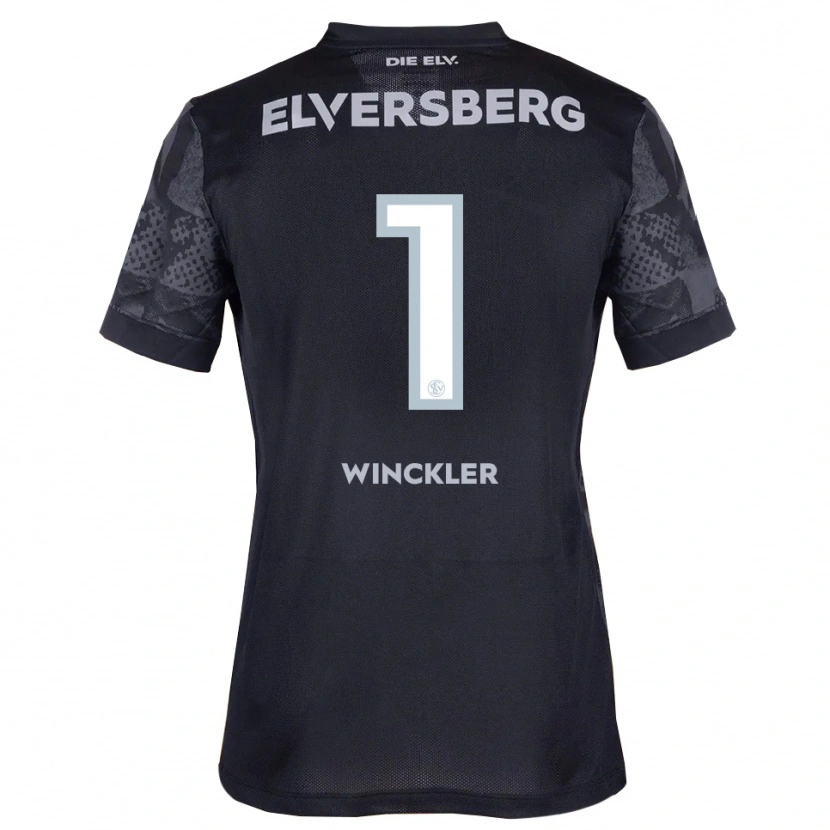 Danxen Kinderen Nadine Winckler #1 Zwart Grijs Uitshirt Uittenue 2025/26 T-Shirt