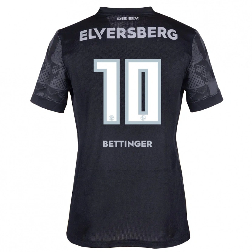 Danxen Kinderen Pierre Bettinger #10 Zwart Grijs Uitshirt Uittenue 2025/26 T-Shirt