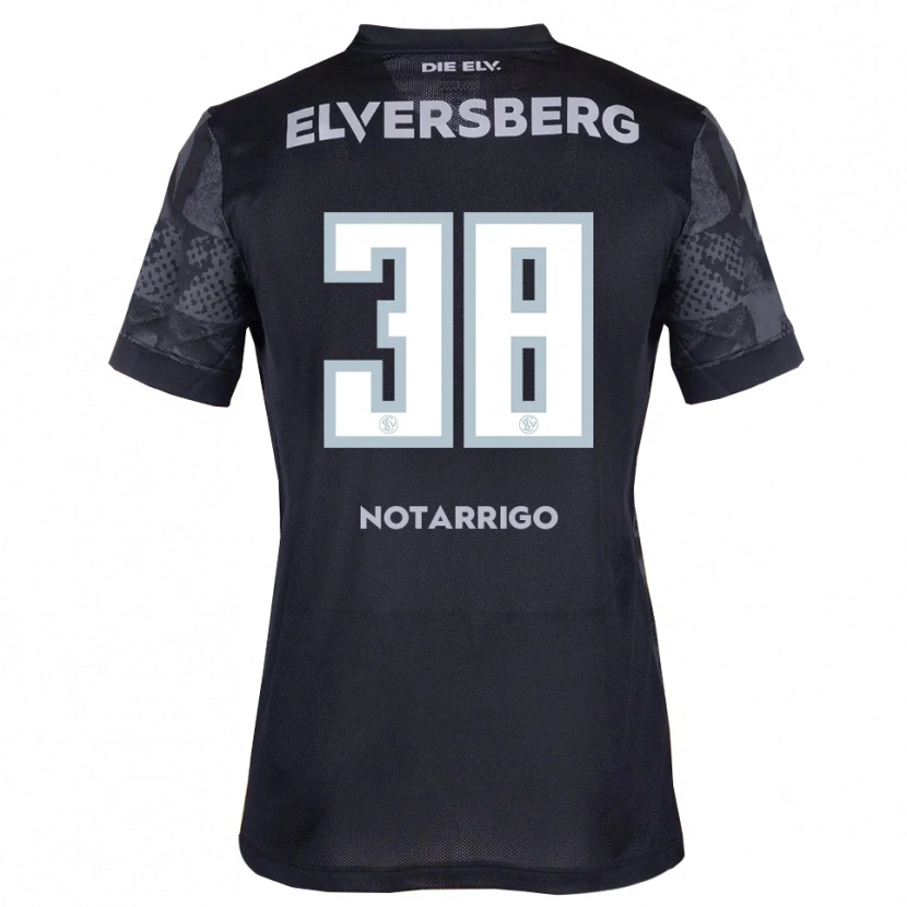 Danxen Kinderen Tyler Notarrigo #38 Zwart Grijs Uitshirt Uittenue 2025/26 T-Shirt
