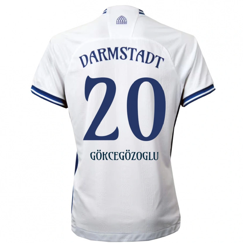 Danxen Kinderen Musa Gökcegözoglu #20 Wit Blauw Uitshirt Uittenue 2025/26 T-Shirt