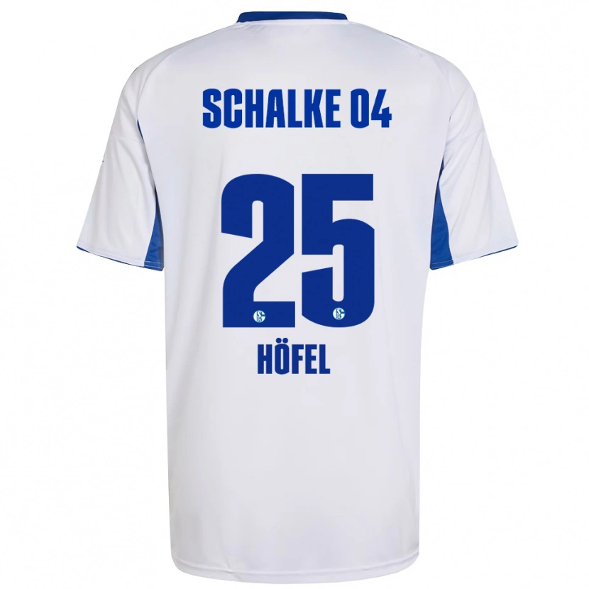 Danxen Kinderen Luca Höfel #25 Wit Blauw Uitshirt Uittenue 2025/26 T-Shirt