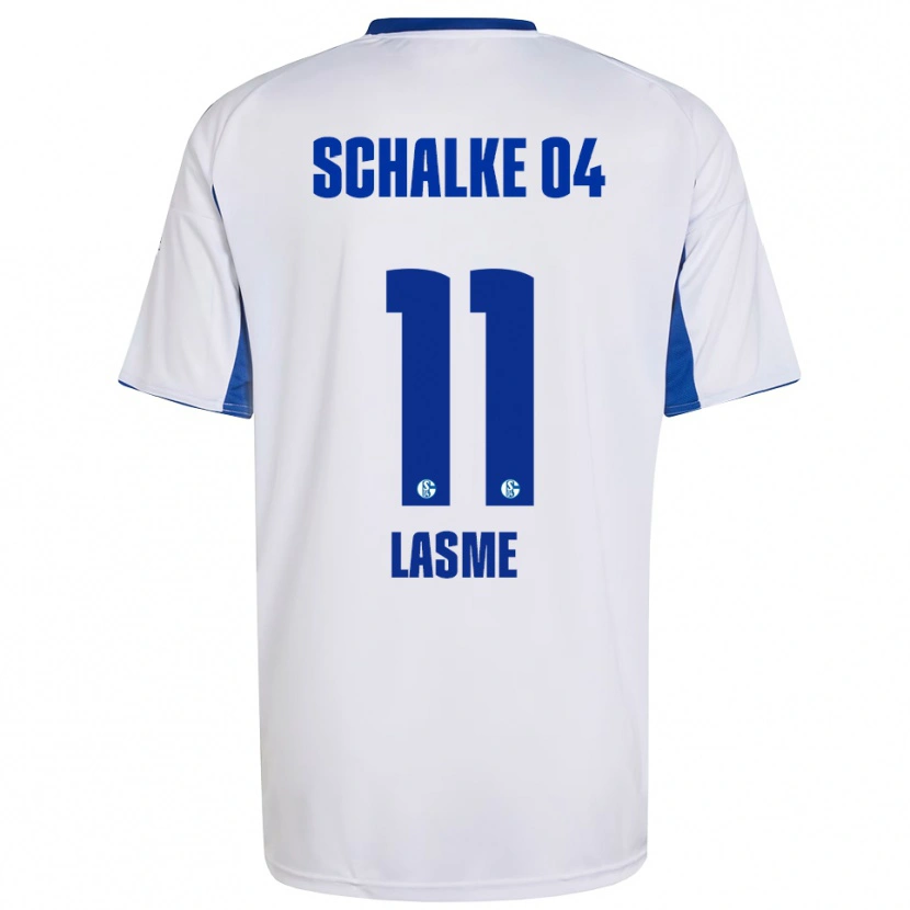 Danxen Kinderen Bryan Lasme #11 Wit Blauw Uitshirt Uittenue 2025/26 T-Shirt