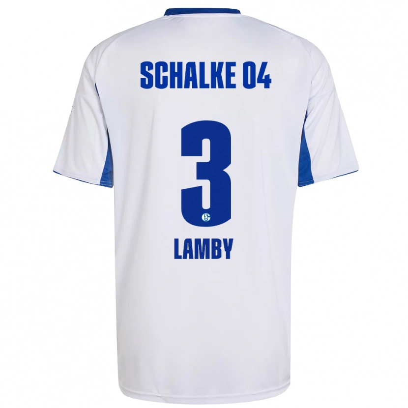 Danxen Kinderen Max Lamby #3 Wit Blauw Uitshirt Uittenue 2025/26 T-Shirt