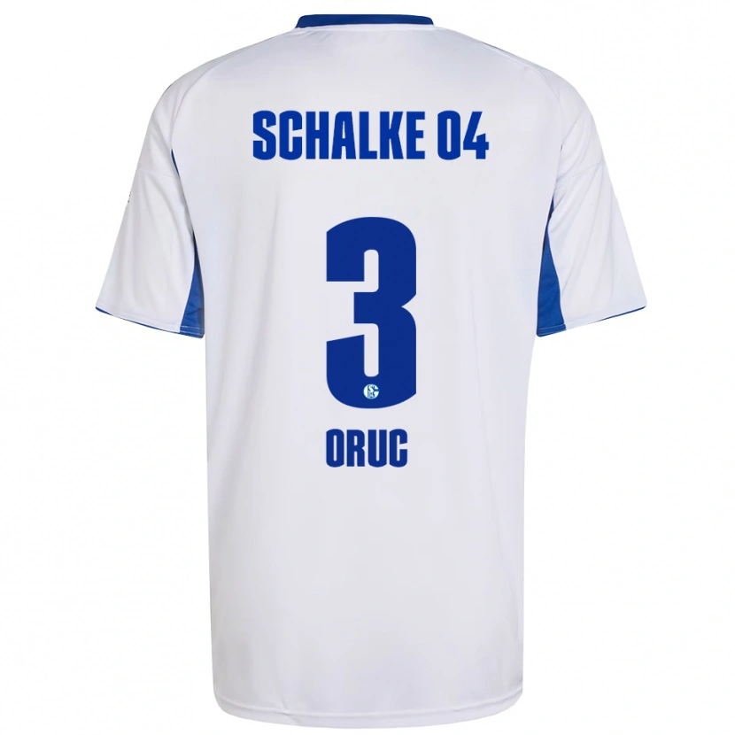 Danxen Kinderen Arda Oruç #3 Wit Blauw Uitshirt Uittenue 2025/26 T-Shirt