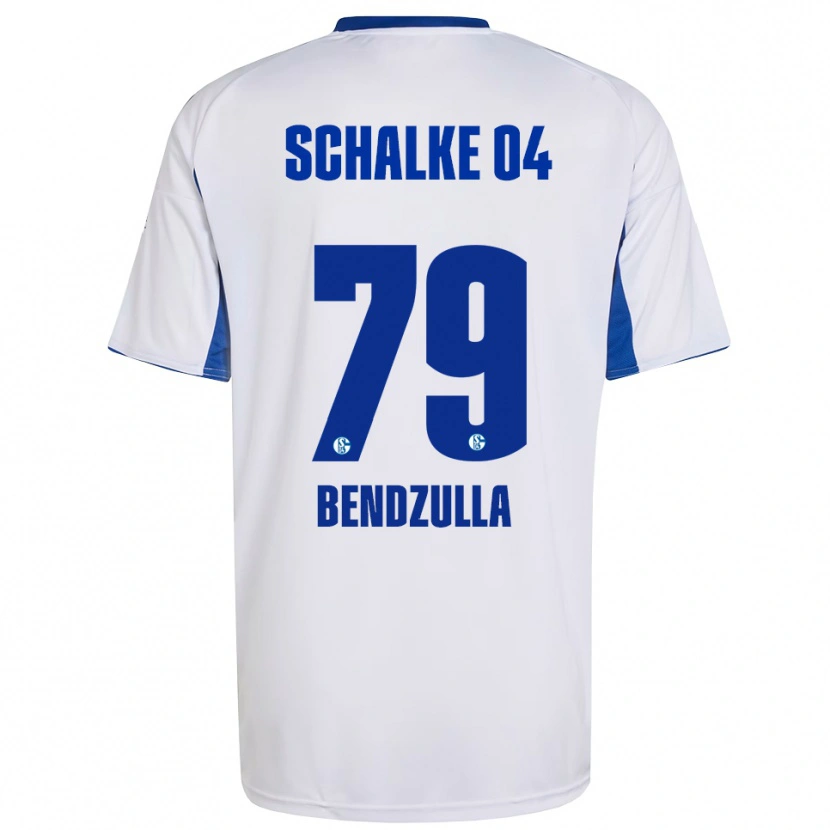 Danxen Kinderen Leonie Bendzulla #79 Wit Blauw Uitshirt Uittenue 2025/26 T-Shirt