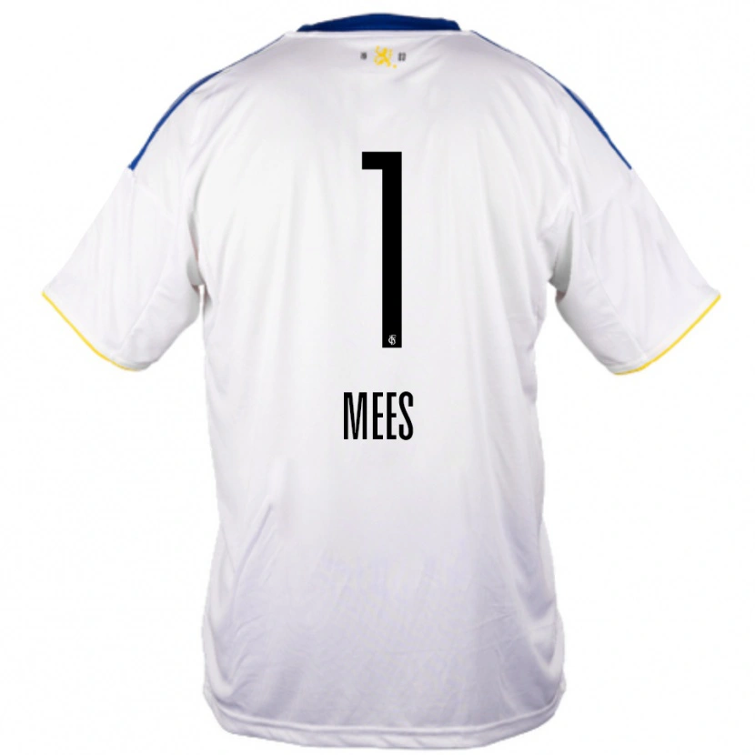 Danxen Kinderen Alexander Mees #1 Wit Blauw Geel Uitshirt Uittenue 2025/26 T-Shirt
