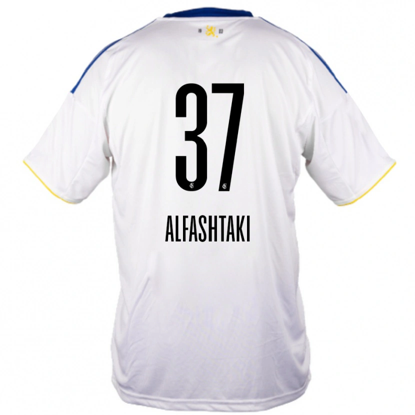 Danxen Kinderen Odey Alfashtaki #37 Wit Blauw Geel Uitshirt Uittenue 2025/26 T-Shirt
