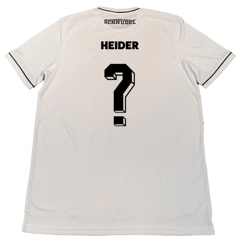 Danxen Kinderen Antonia Heider #0 Wit Zwart Uitshirt Uittenue 2025/26 T-Shirt