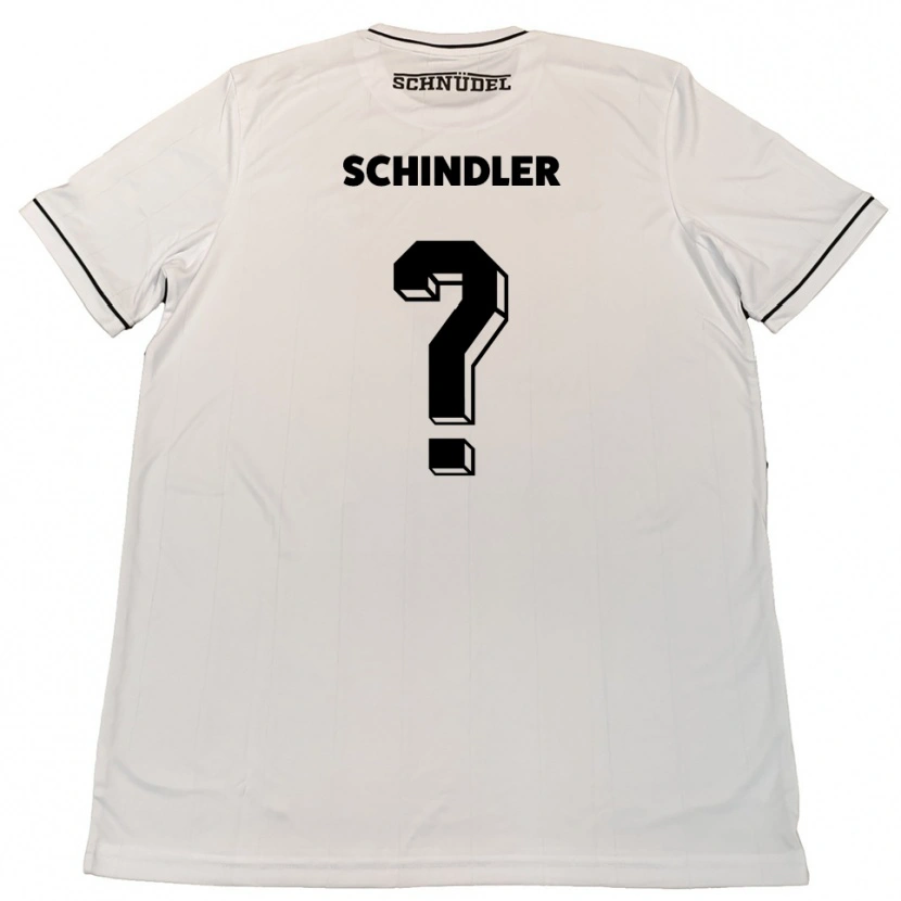 Danxen Kinderen Vanessa Schindler #0 Wit Zwart Uitshirt Uittenue 2025/26 T-Shirt